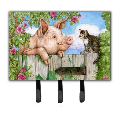 Jensendistributionservices Pig at the Gate with the Cat Leash or Key Holder MI1718584